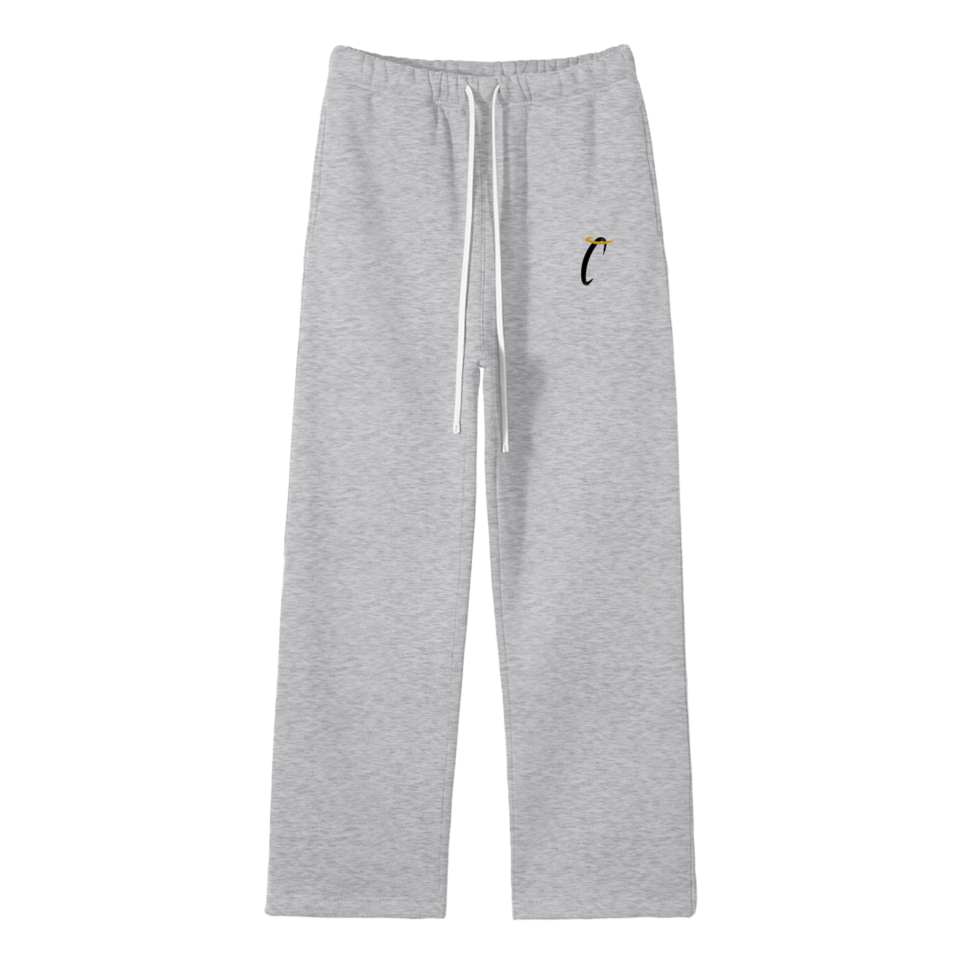 Unisex Solid Color Fleece Straight Leg Pants