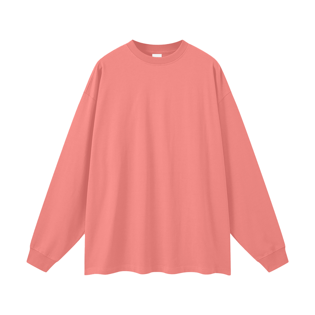 Streetwear Unisex Cotton Long Sleeve Tee